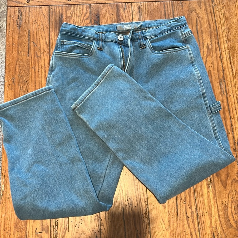 Fleece lined mens jeans